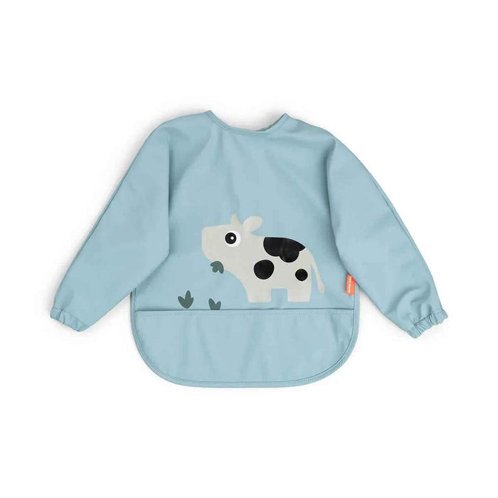 Done by Deer® Slinček z rokavi Tiny Farm Blue Done by Deer