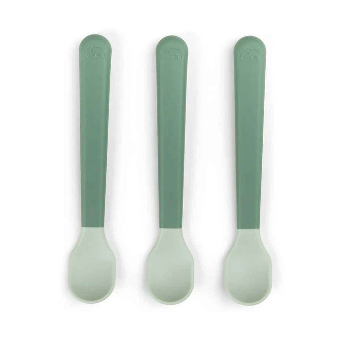Done by Deer® Set žličk za uvajanje Foodie Green Done by Deer