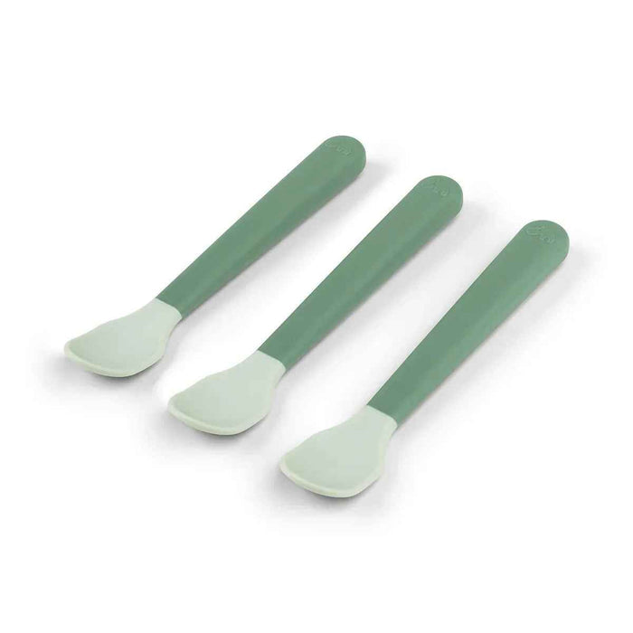 Done by Deer® Set žličk za uvajanje Foodie Green Done by Deer