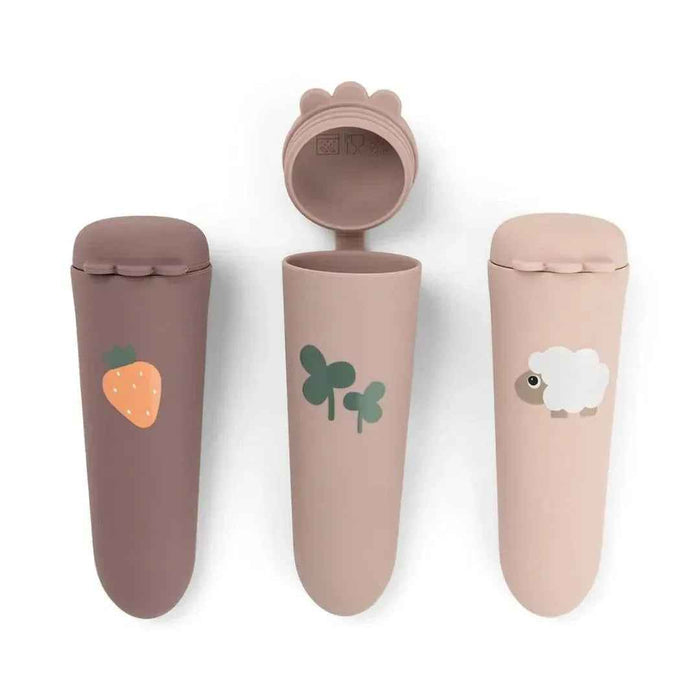 Done by Deer® Set 3 silikonskih modelčkov Tiny farm Powder Done by Deer