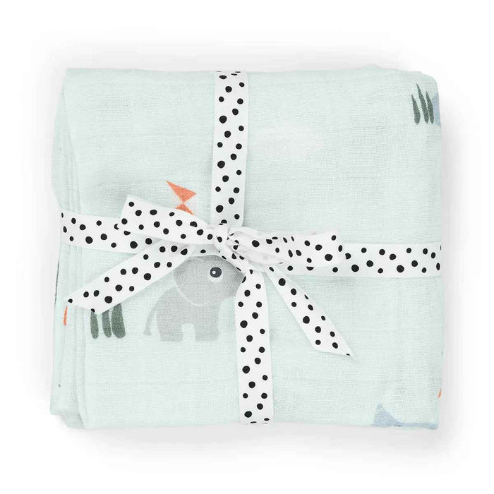 Done by Deer® Komplet tetra pleničk Playground Blue 65x65 Done by Deer