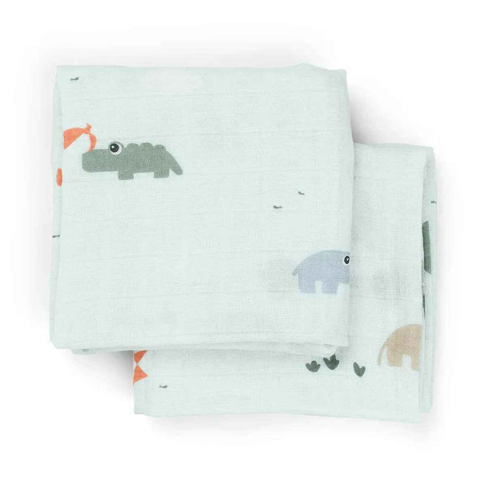 Done by Deer® Komplet tetra pleničk Playground Blue 65x65 Done by Deer
