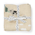 Done by Deer® Komplet tetra pleničk Tiny Farm Sand 70x70 Done by Deer