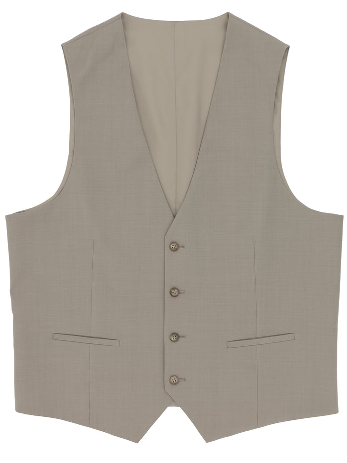 Dorset 112 Beige Wool Stretch Waistcoat