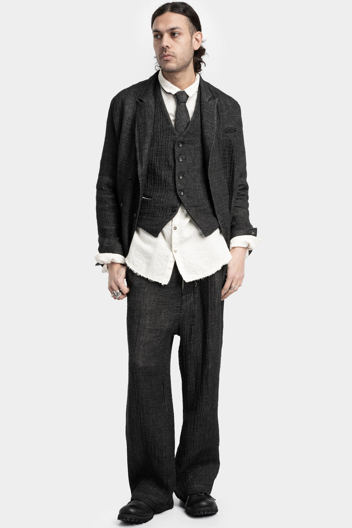 Marc Point | SS25 - Double breasted linen blend blazer