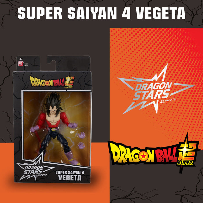 Dragonball Stars Super Saiyan 4 Vegeta Action Figures 6.5 Inch
