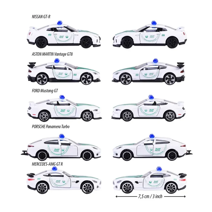 Dubai Police Majorette 5- Pieces Gift Pack