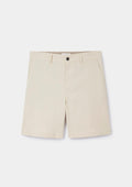 Ecru Seersucker Relaxed Shorts, Shorts - SIRPLUS