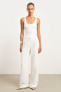 Effortless Wide Leg Trousers - White