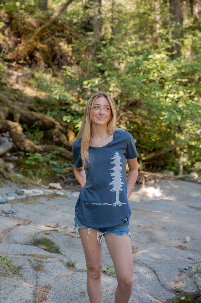 ELDERS - Women's 100% Organic Cotton Tee - Slate
