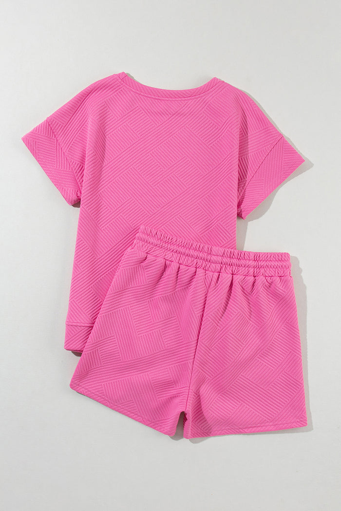 Ensemble 2 pièces de short rose-A WOMAN WE LOVE