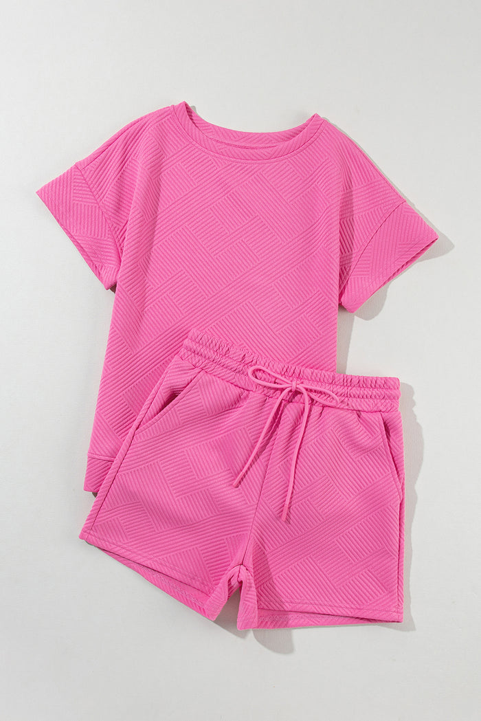 Ensemble 2 pièces de short rose-A WOMAN WE LOVE