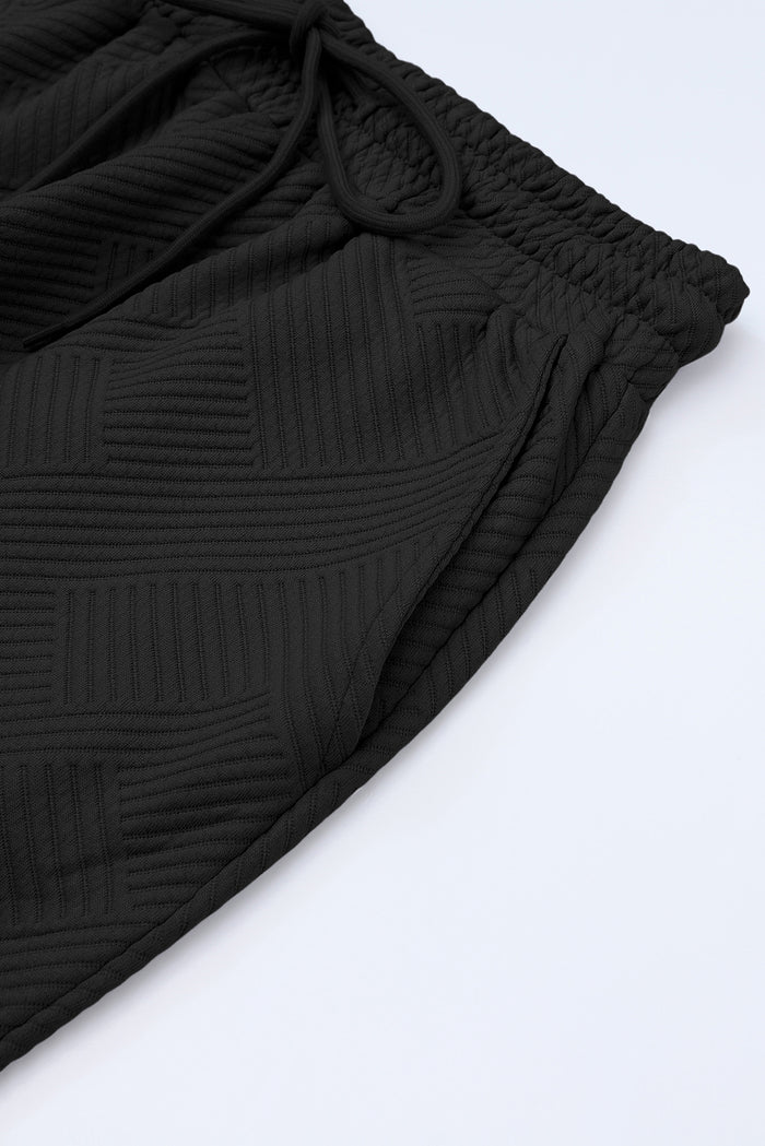 Ensemble t-shirt ample texturé noir *-A WOMAN WE LOVE