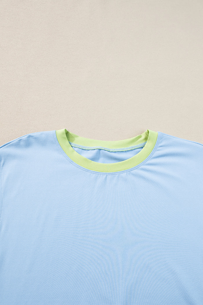 Ensemble t-shirt et short bleu *-A WOMAN WE LOVE