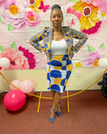 Fashion Elegant Printed African 2P Set