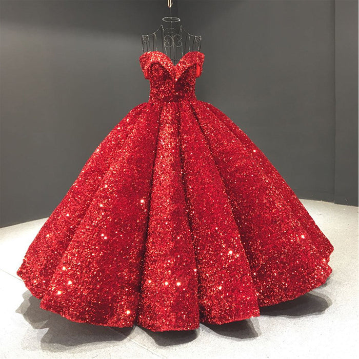 Fashion Quinceanera Dress Off The Shoulder Sweet 15 Girl Ball Gown - Rosymae