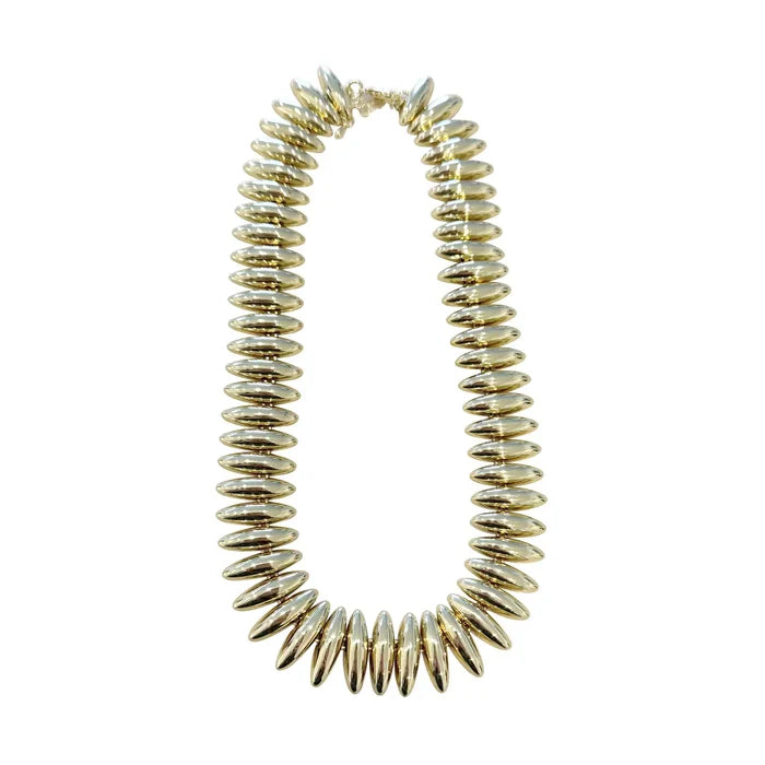 gemelli faye gold statement necklace