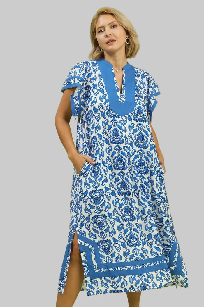 umgee plus size women's midi dress