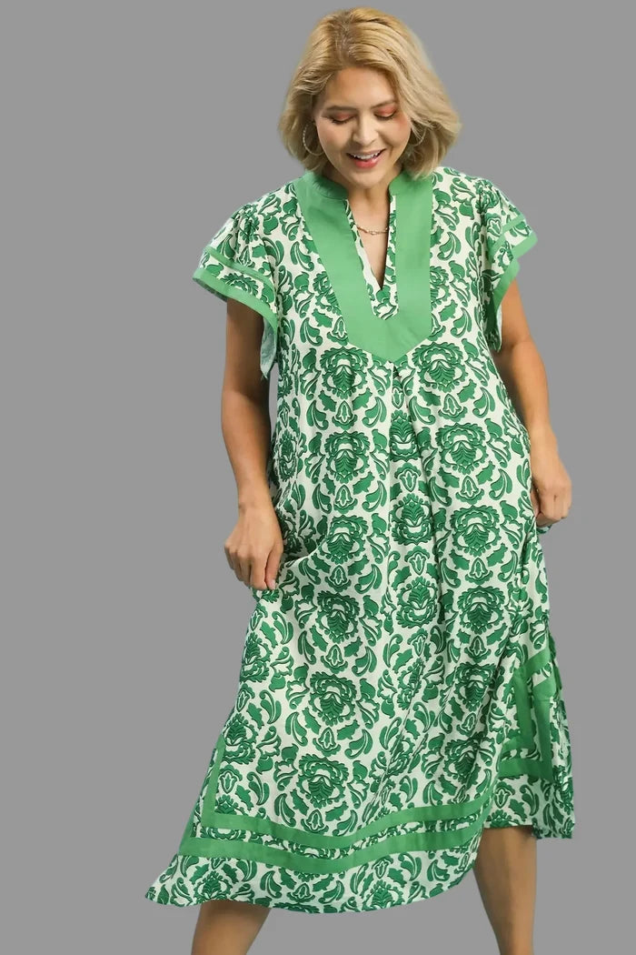 umgee plus size women's floral dress