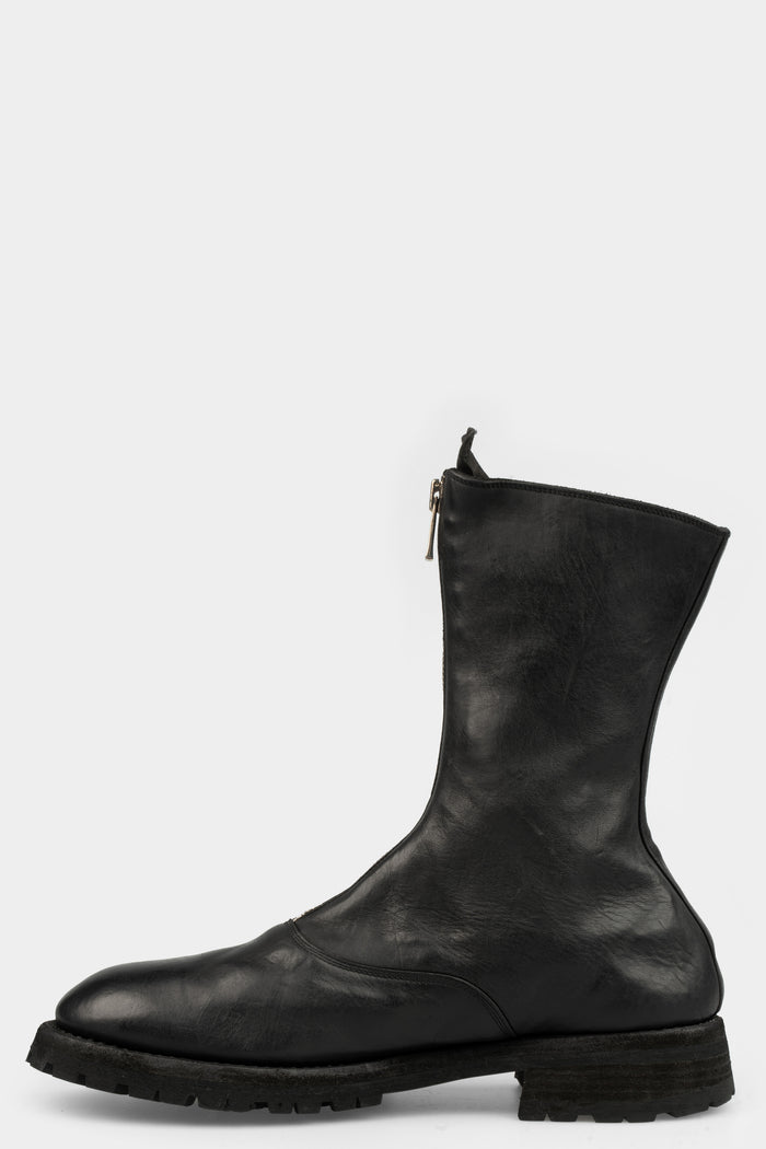 Guidi Front zip army boots