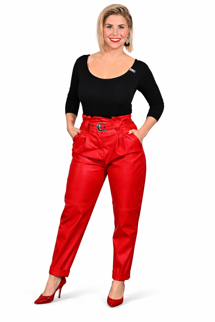 Genuine Lambskin Leather Pants