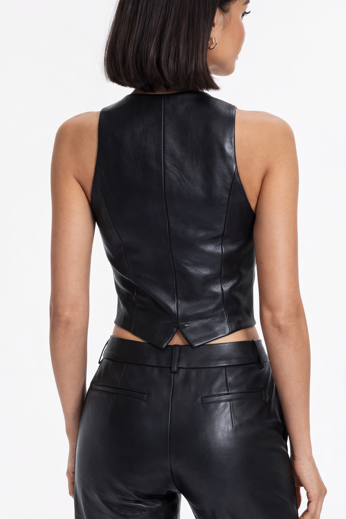 Genuine Lambskin Leather Vest
