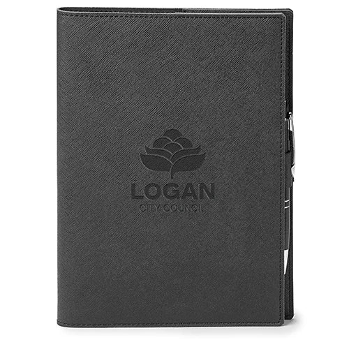 Genuine Leather Refillable Journal Combo