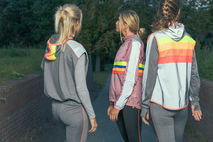 Veste sans manches Réfléchissante Go Fluo DarkFlow Femme Groupe arrière