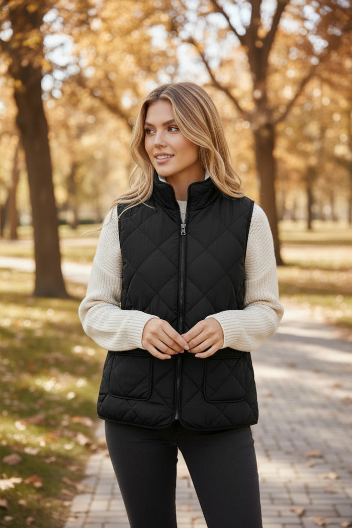 Gilet Zippé Doublé Polaire