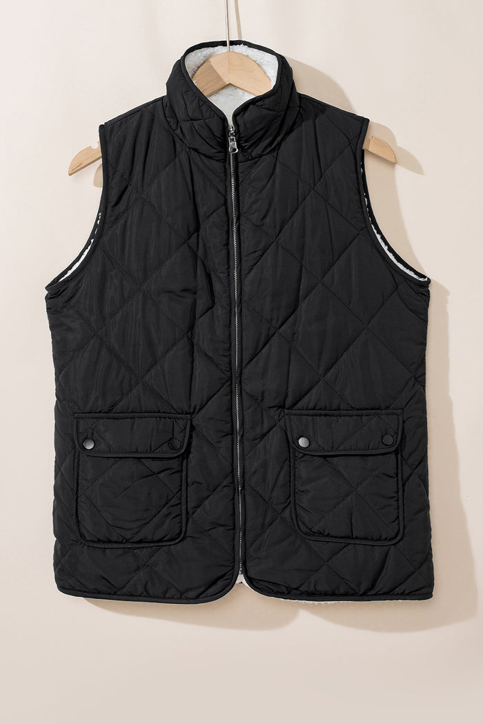 Gilet Zippé Doublé Polaire
