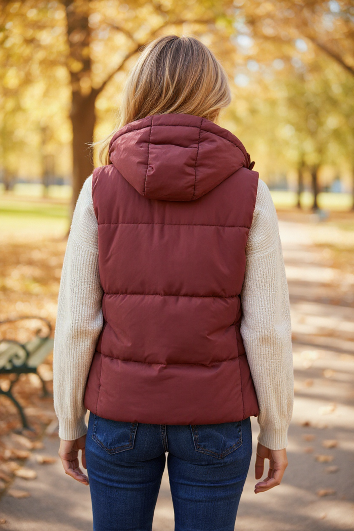 Gilet Zippé Uni Sans Manches