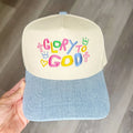 glory to god canvas trucker hat womens