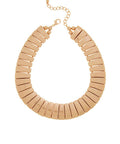 gold bib statement necklace