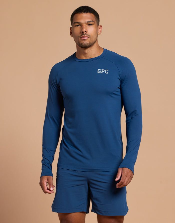 GPC Train Long Sleeve in Petrol Blue