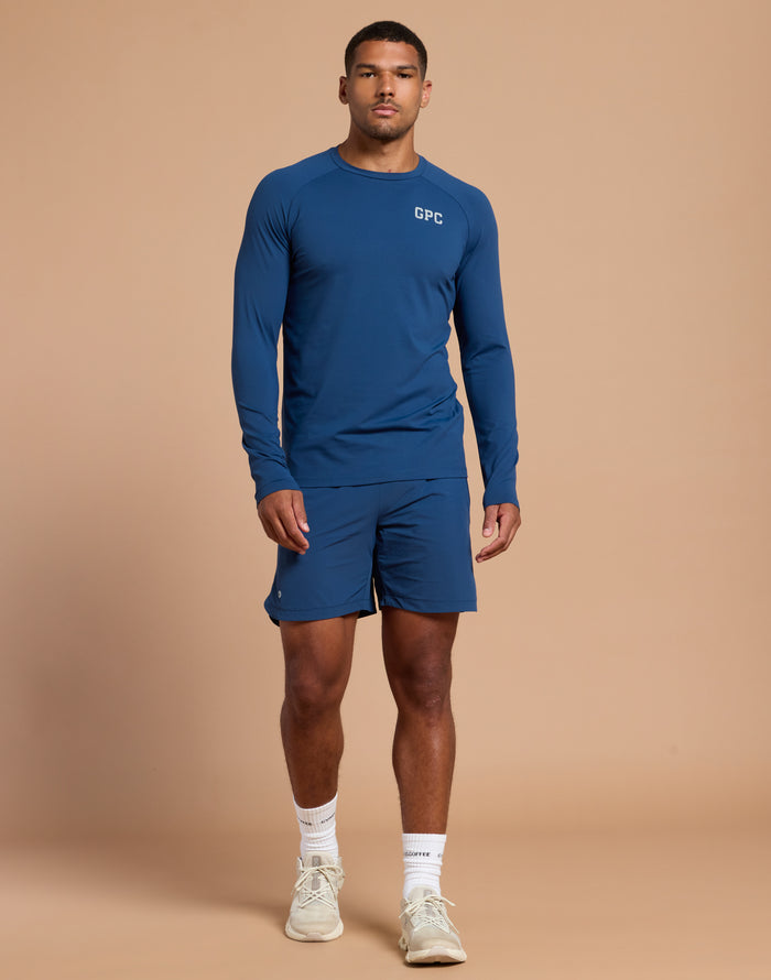 GPC Train Long Sleeve in Petrol Blue