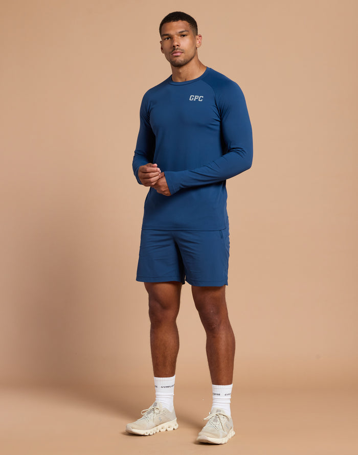 GPC Train Long Sleeve in Petrol Blue