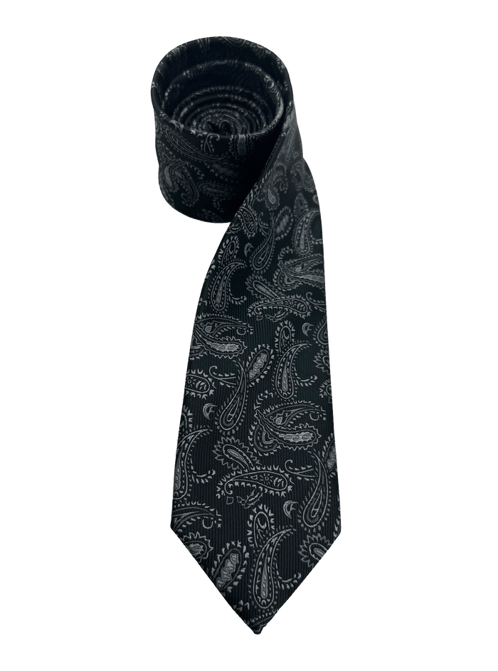 Gramercy Black Paisley Tie
