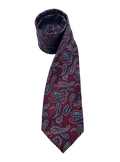 Gramercy Burgundy Blue Paisley Tie