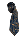 Gramercy Navy Orange Paisley Tie