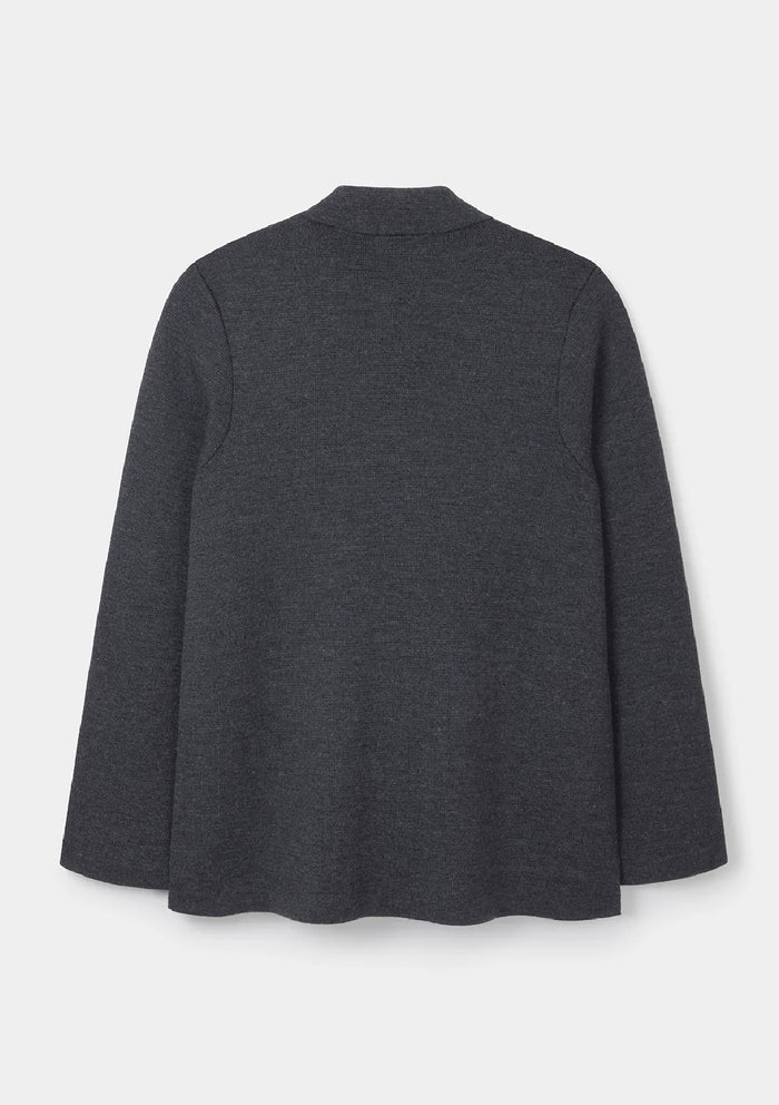 Graphite Merino Knit Blazer, Knit Blazer - SIRPLUS