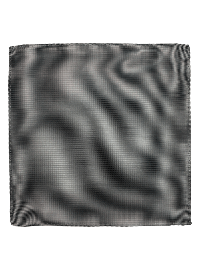 Greenwich Grey Textured Silk Pocket Square