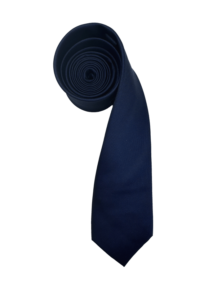 Greenwich Navy Textured Silk Tie