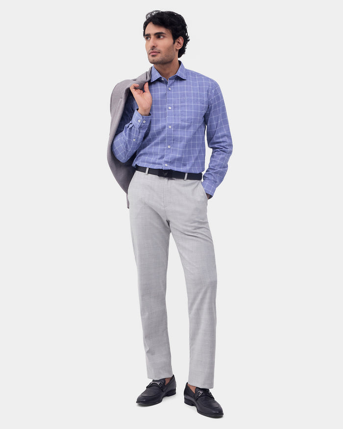 Grey Check Formal Trouser - Arthur