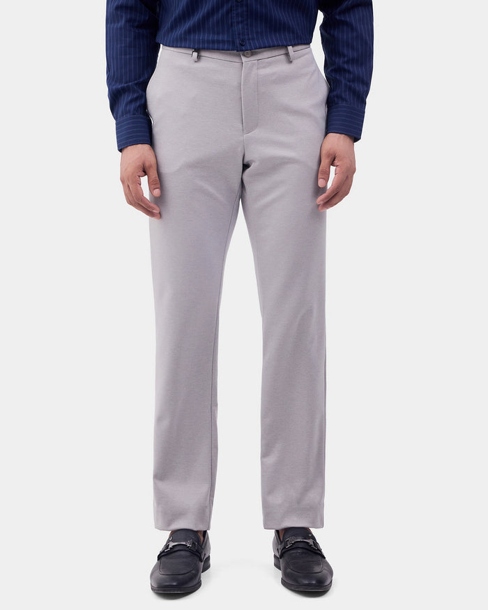 CLEAN FRONT SLIM FIT SOLID TROUSER