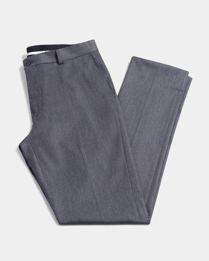 Grey Staples Dobby Formal Trouser - Fredious