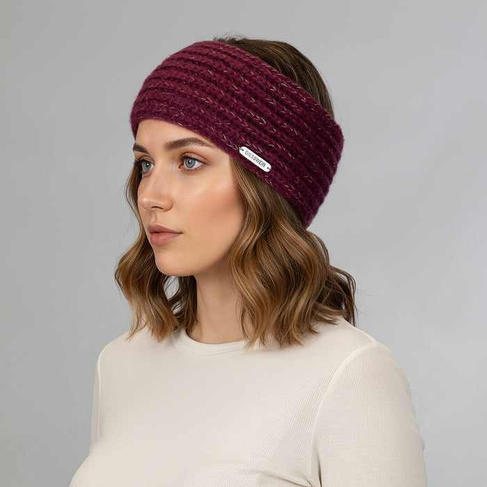 Giesswein Headband Firstberg - burgundy 388