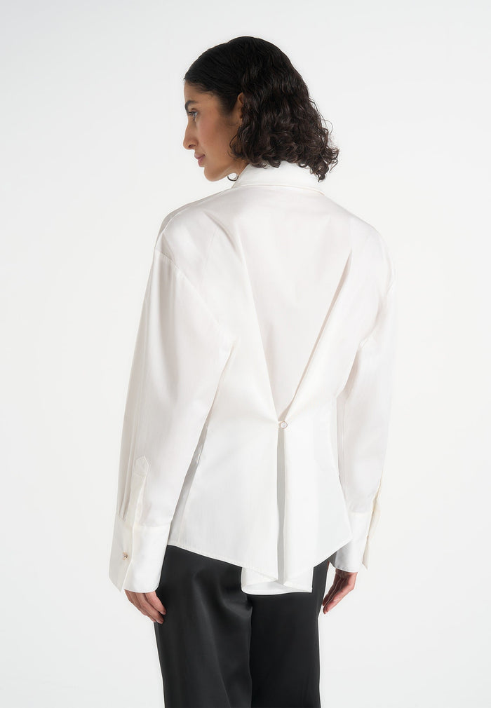 hope-pleated-tuxedo-cotton-shirt-with-cinch-back-white