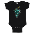 Infant Onesie - Swinging Fish - Black