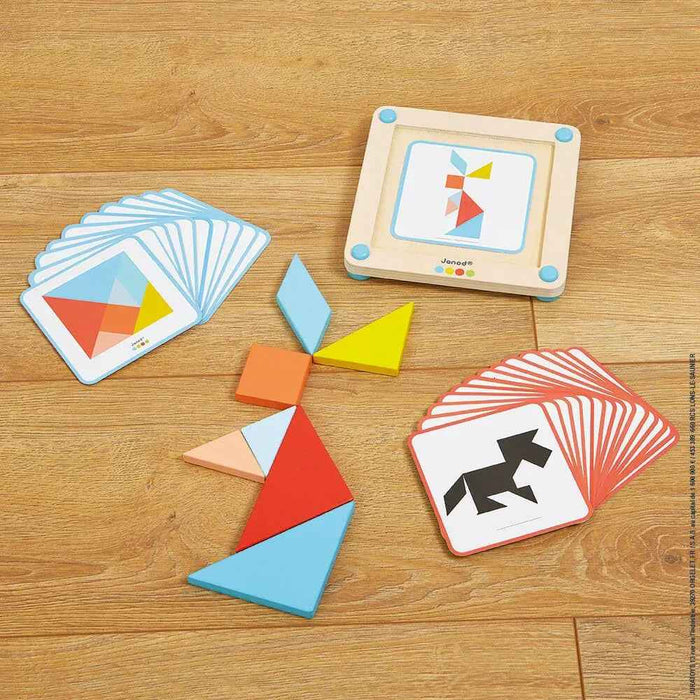 Janod® Lesene kocke Tangram Janod