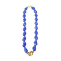 jazz blue beaded necklace gemelli